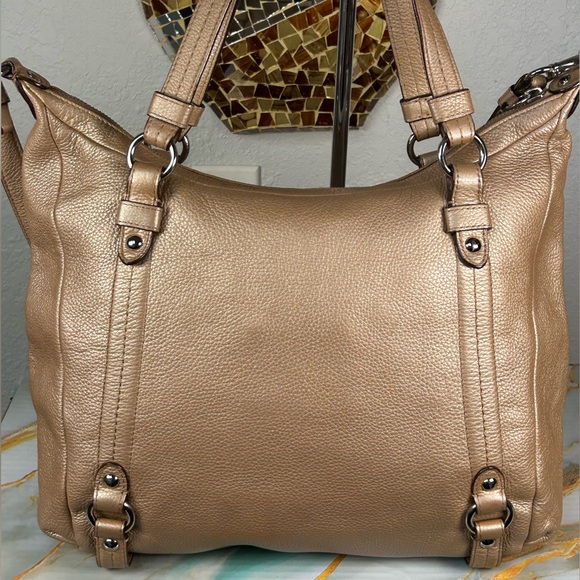 COACH 2011 Alexandra Champagne Leather 2-Way Bag ✨🤩 - Picture 9 of 17